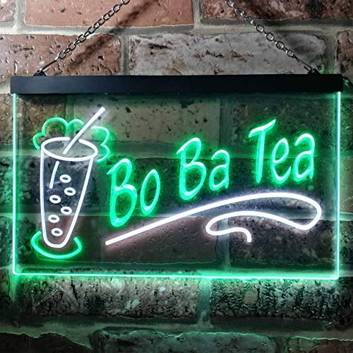 Bo Ba Tea Dual LED Neon Light Sign